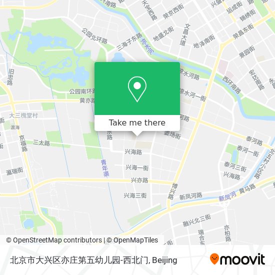 北京市大兴区亦庄第五幼儿园-西北门 map