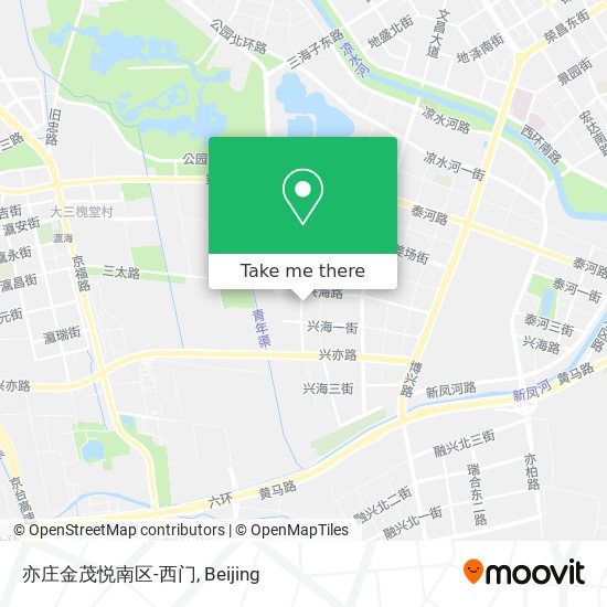 亦庄金茂悦南区-西门 map