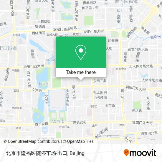 北京市隆福医院停车场-出口 map