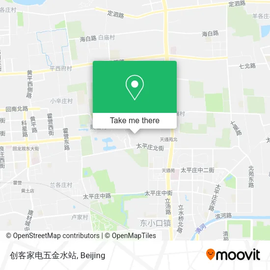 创客家电五金水站 map