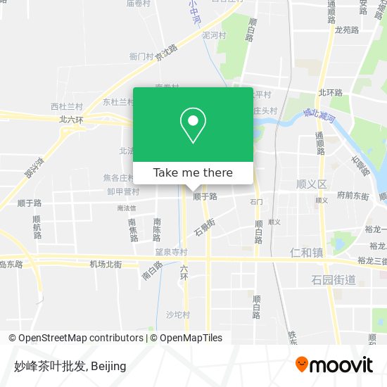 妙峰茶叶批发 map