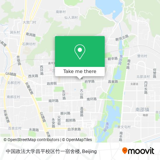 中国政法大学昌平校区竹一宿舍楼 map