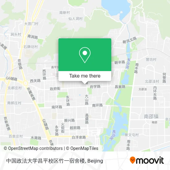 中国政法大学昌平校区竹一宿舍楼 map