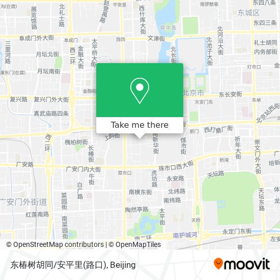 东椿树胡同/安平里(路口) map