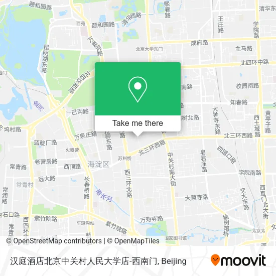 汉庭酒店北京中关村人民大学店-西南门 map