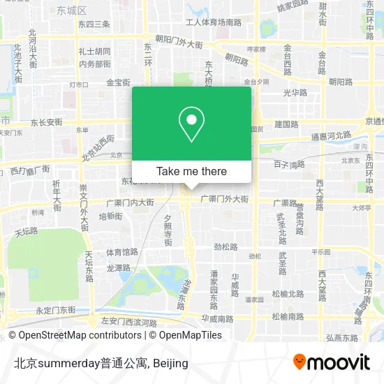 北京summerday普通公寓 map