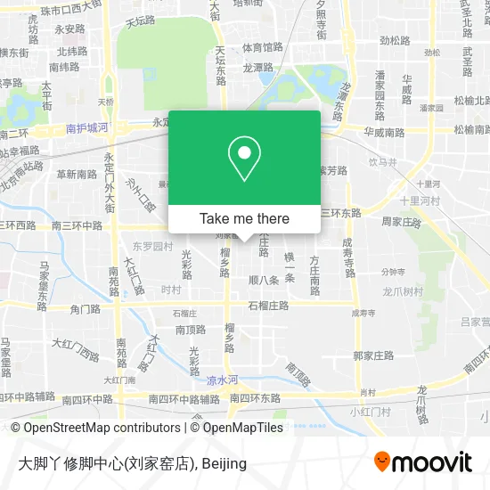 大脚丫修脚中心(刘家窑店) map