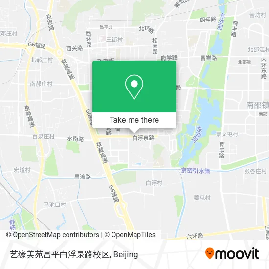 艺缘美苑昌平白浮泉路校区 map