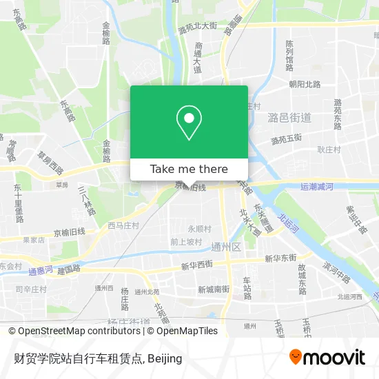 财贸学院站自行车租赁点 map