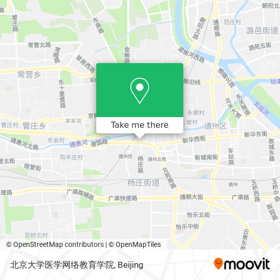 北京大学医学网络教育学院 map