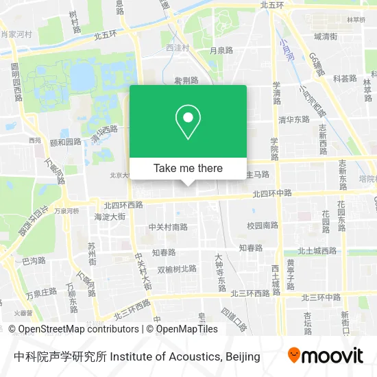 中科院声学研究所 Institute of Acoustics map