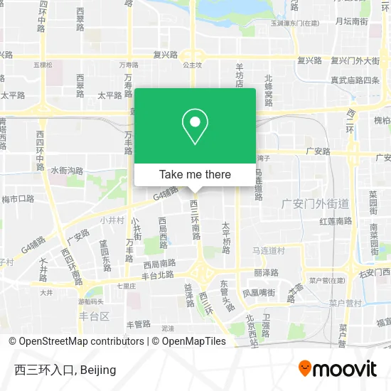 西三环入口 map