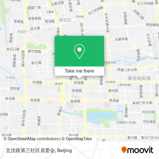 北洼路第三社区居委会 map