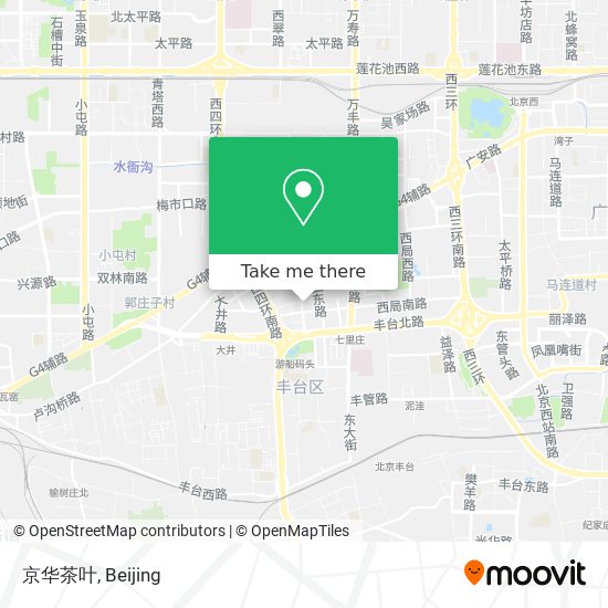 京华茶叶 map