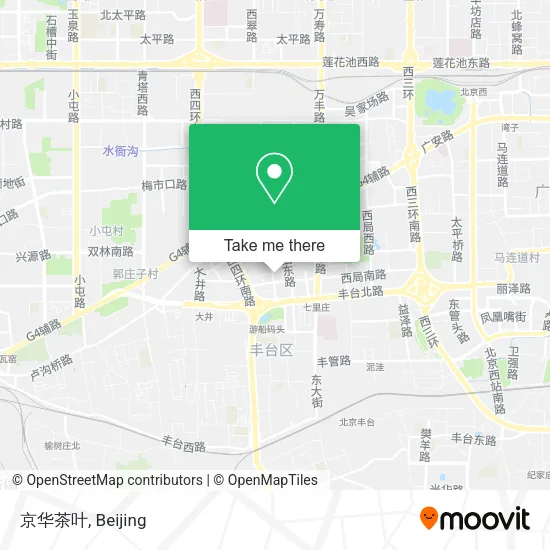 京华茶叶 map
