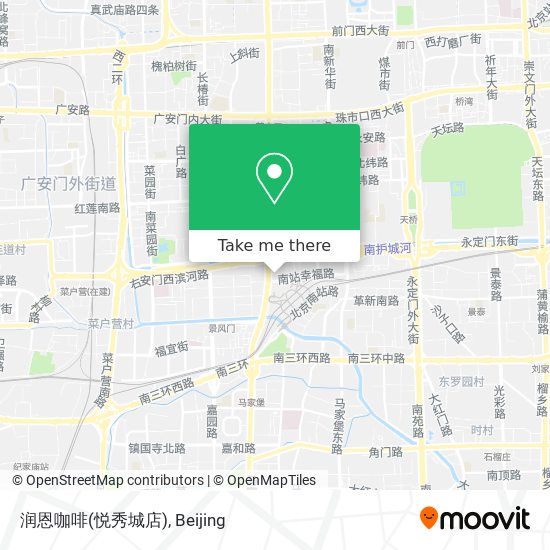 润恩咖啡(悦秀城店) map