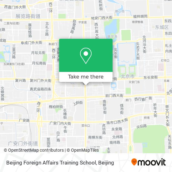 Beijing Foreign Affairs Training School map