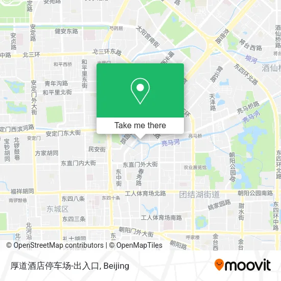 厚道酒店停车场-出入口 map