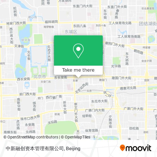 中新融创资本管理有限公司 map