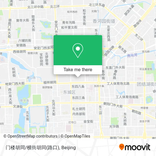 门楼胡同/横街胡同(路口) map