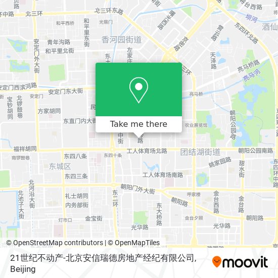 21世纪不动产-北京安信瑞德房地产经纪有限公司 map