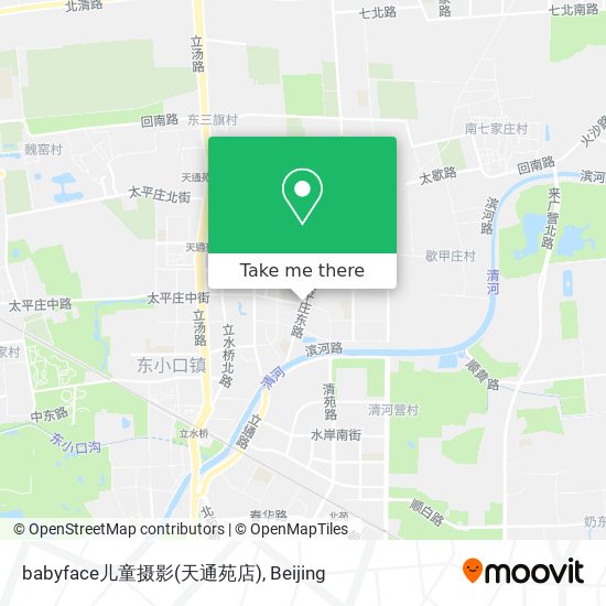 babyface儿童摄影(天通苑店) map