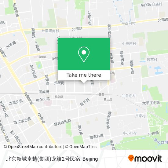 北京新城卓越(集团)龙旗2号民宿 map
