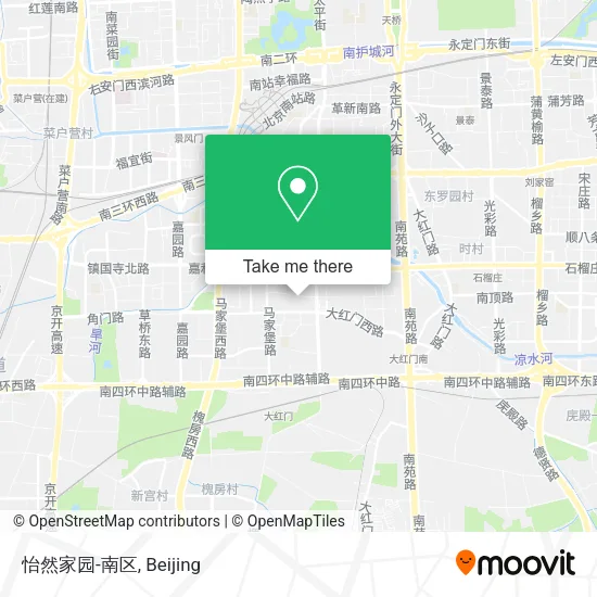 怡然家园-南区 map