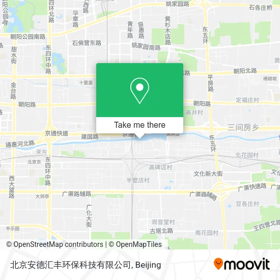 北京安德汇丰环保科技有限公司 map