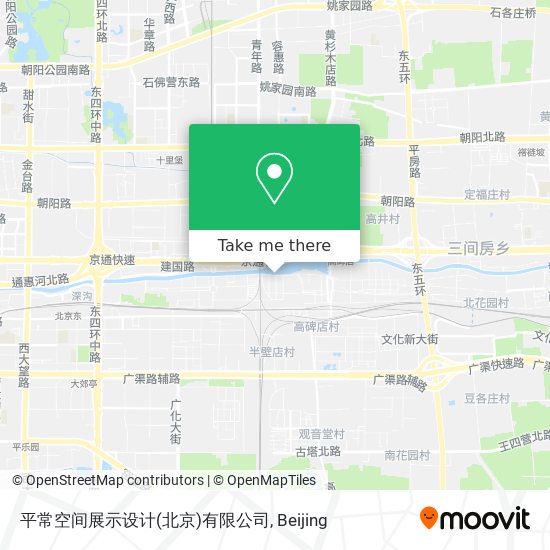 平常空间展示设计(北京)有限公司 map