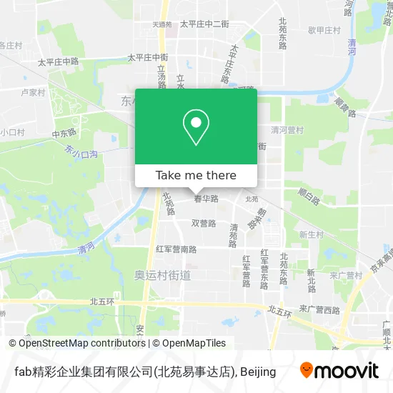 fab精彩企业集团有限公司(北苑易事达店) map