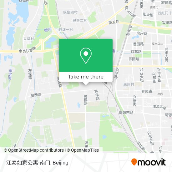 江泰如家公寓-南门 map
