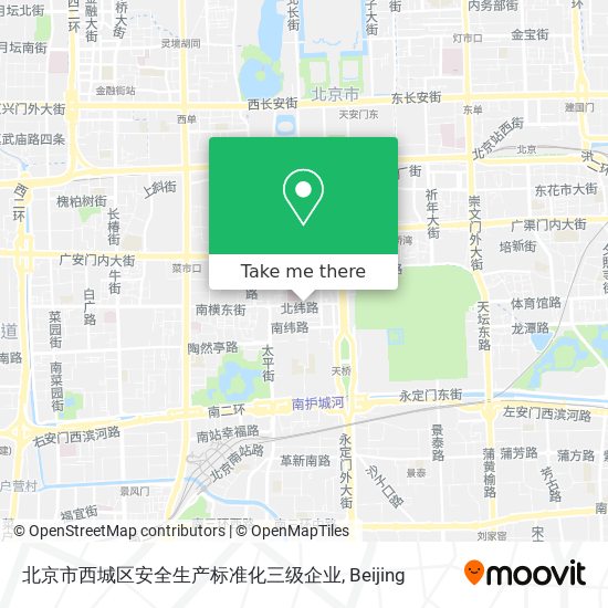 北京市西城区安全生产标准化三级企业 map