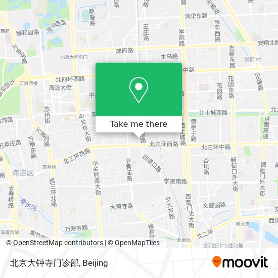北京大钟寺门诊部 map
