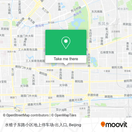 水锥子东路小区地上停车场-出入口 map