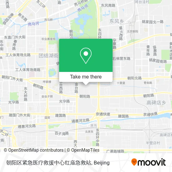 朝阳区紧急医疗救援中心红庙急救站 map