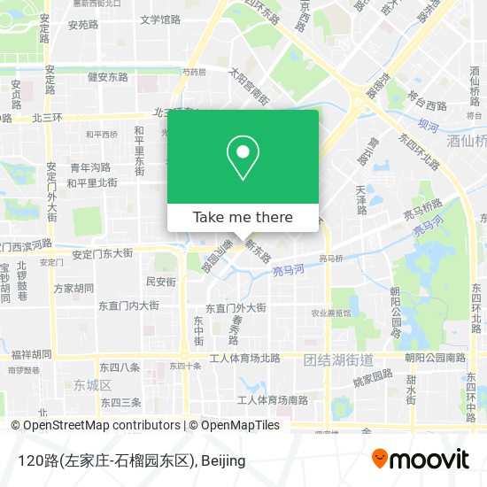 120路(左家庄-石榴园东区) map