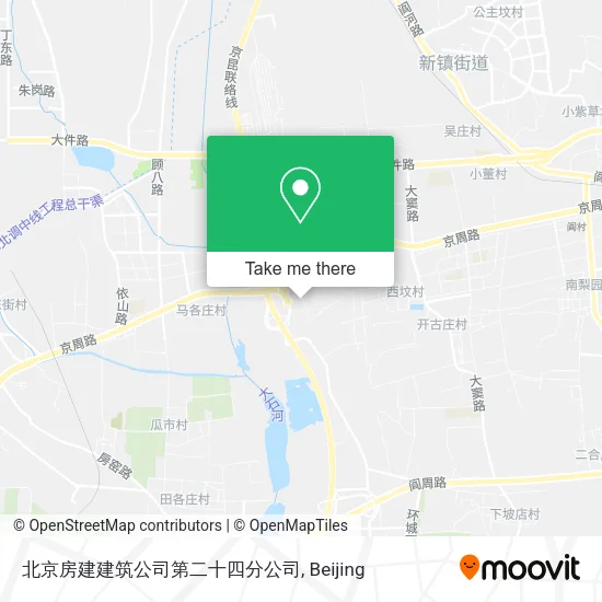 北京房建建筑公司第二十四分公司 map
