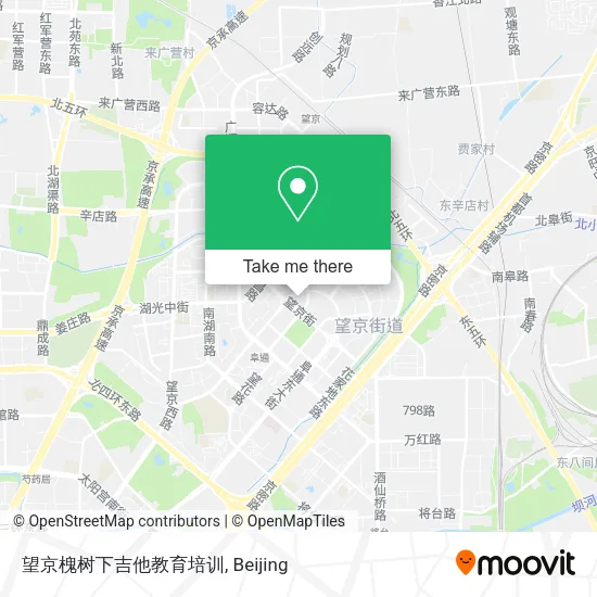 望京槐树下吉他教育培训 map
