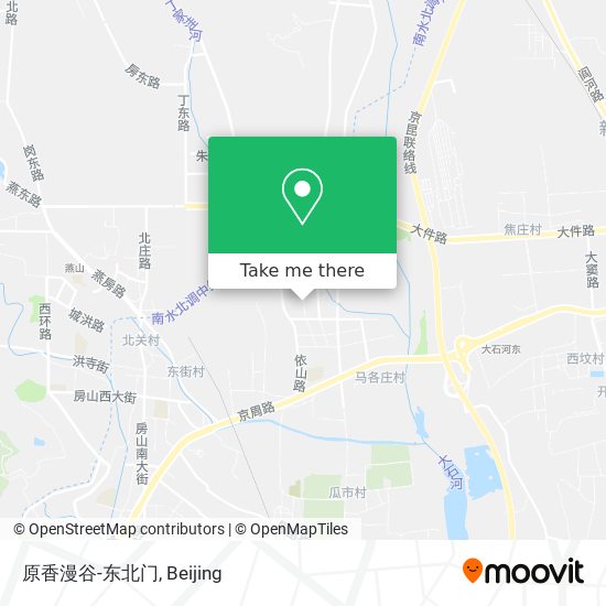 原香漫谷-东北门 map