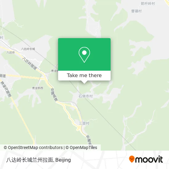 八达岭长城兰州拉面 map