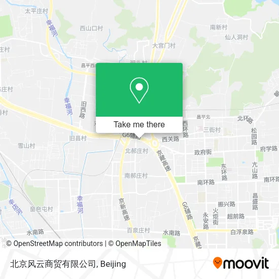 北京风云商贸有限公司 map