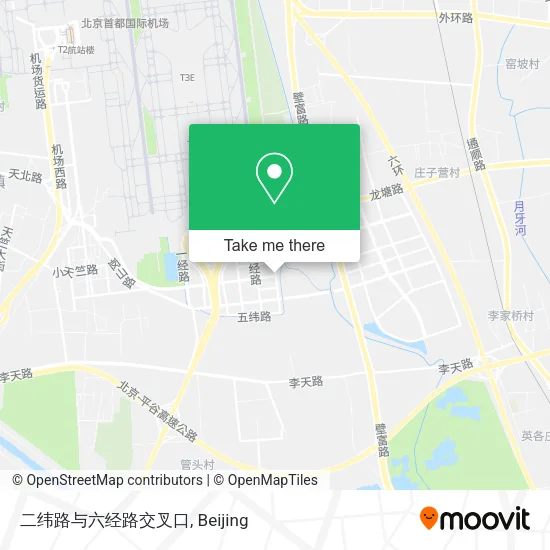 二纬路与六经路交叉口 map