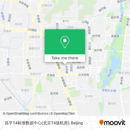 昌平T4标准数据中心(北京T4级机房) map