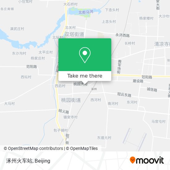 涿州火车站 map