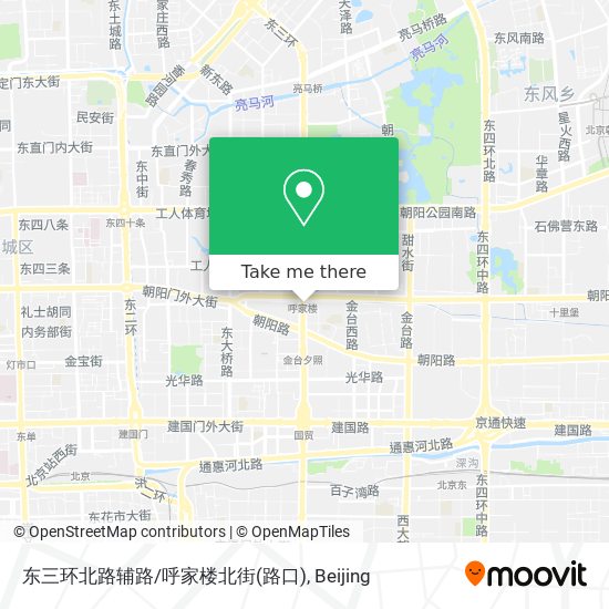 东三环北路辅路/呼家楼北街(路口) map