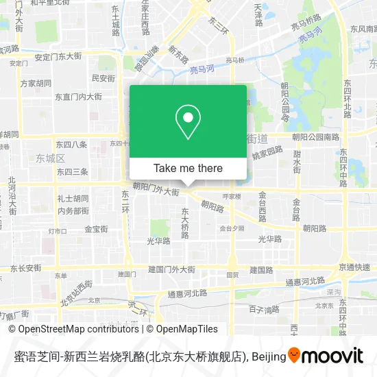蜜语芝间-新西兰岩烧乳酪(北京东大桥旗舰店) map