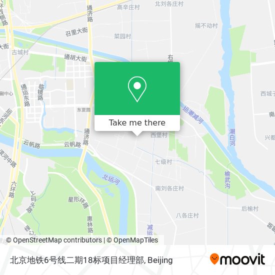 北京地铁6号线二期18标项目经理部 map
