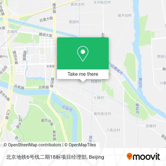北京地铁6号线二期18标项目经理部 map