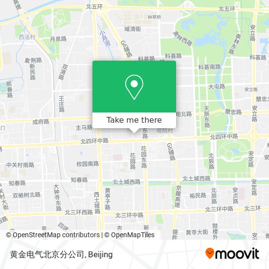黄金电气北京分公司 map